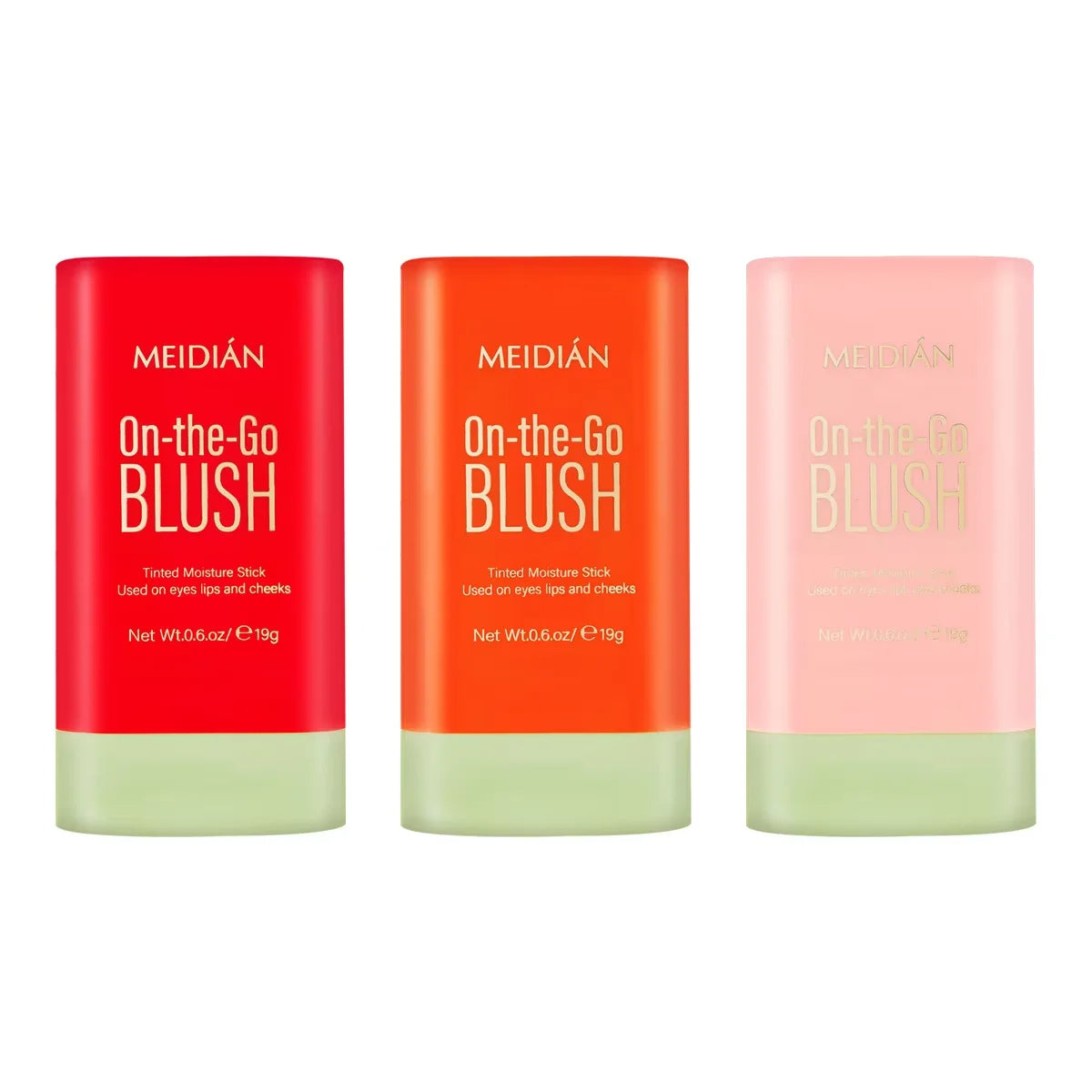 Kit de Maquillaje 3 Barras 3 en 1 – Labios, Mejillas y Ojos