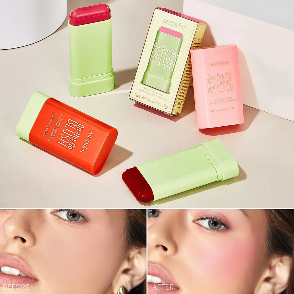 Kit de Maquillaje 3 Barras 3 en 1 – Labios, Mejillas y Ojos
