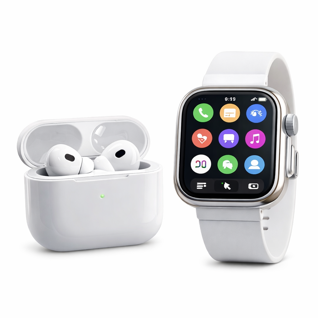 Combo Smartwatch T800 Ultra + Audífonos Inalámbricos PRO Última Generación
