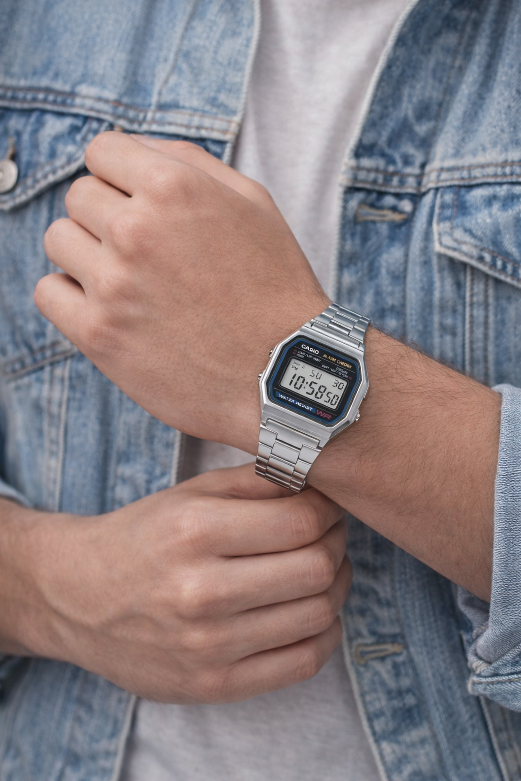 Casio Retro Clásico Digital Metálico