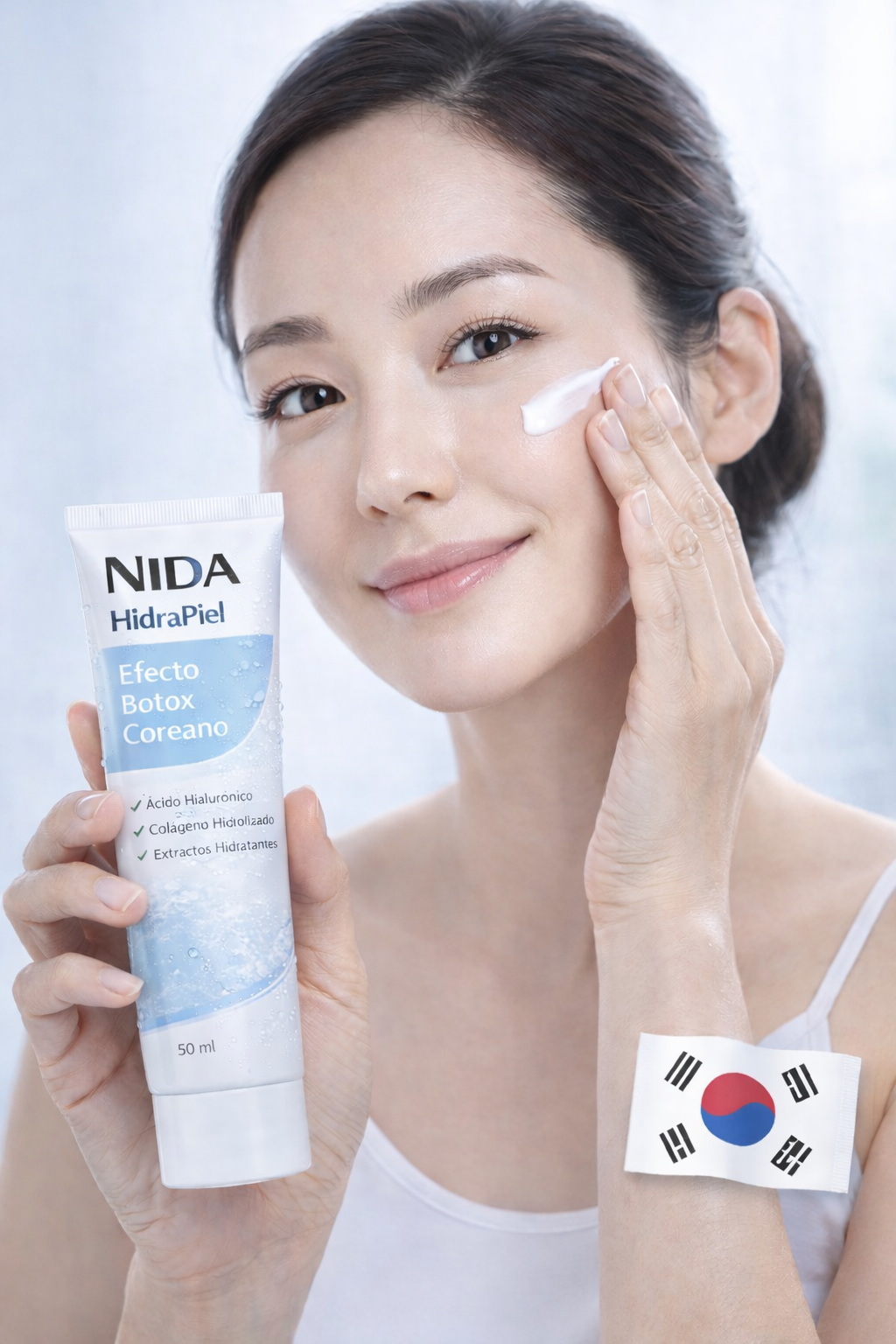 NIDA HidraPiel - Crema Hidratante Rejuvenecedora Coreana