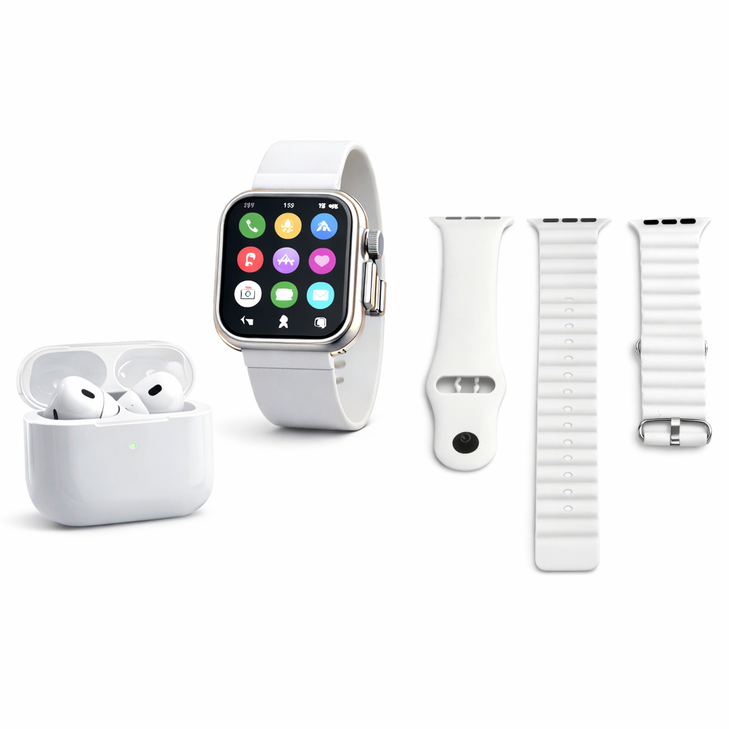 Combo Smartwatch T800 Ultra + Audífonos Inalámbricos PRO Última Generación