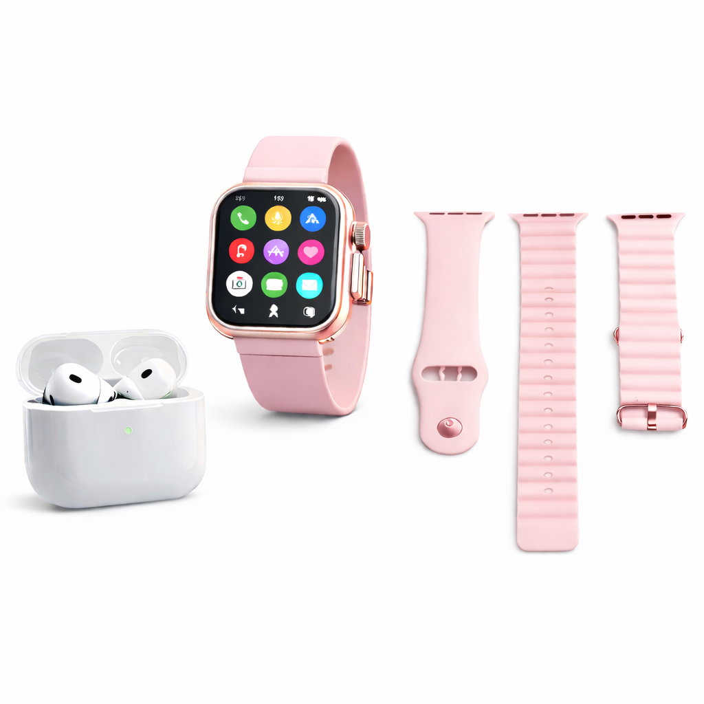 Combo Smartwatch T800 Ultra + Audífonos Inalámbricos PRO Última Generación