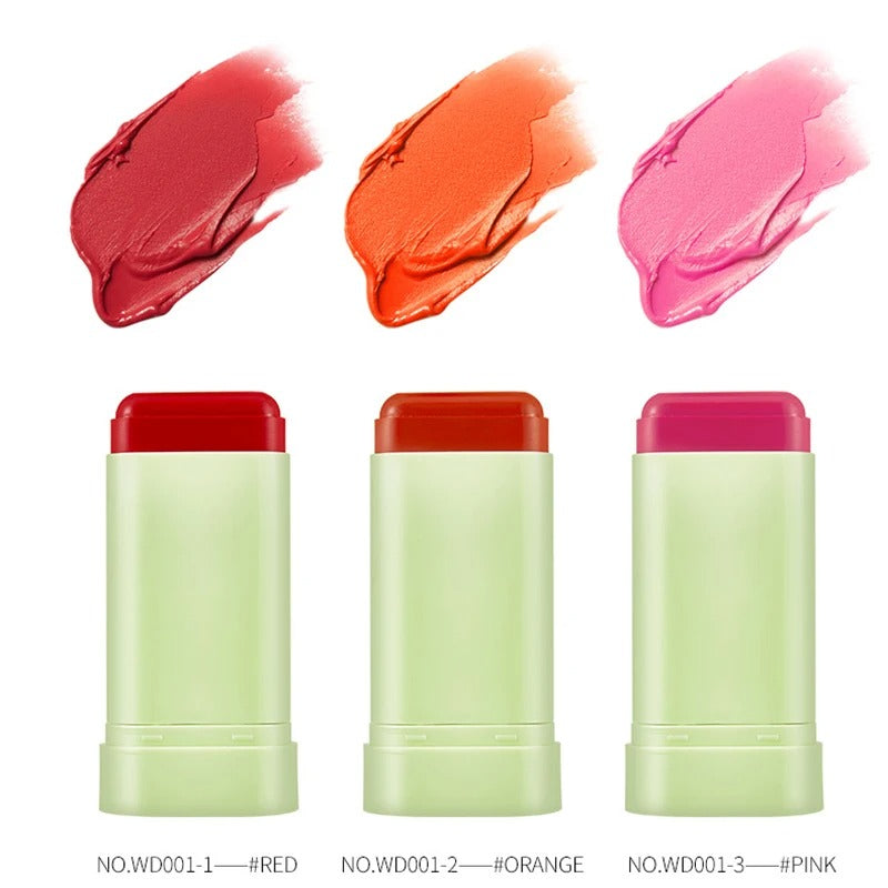 Kit de Maquillaje 3 Barras 3 en 1 – Labios, Mejillas y Ojos