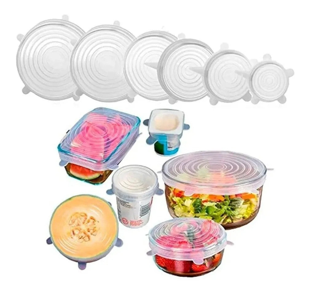Tapas SellaTodo - Set de 6 tapas reutilizables & ecológicas